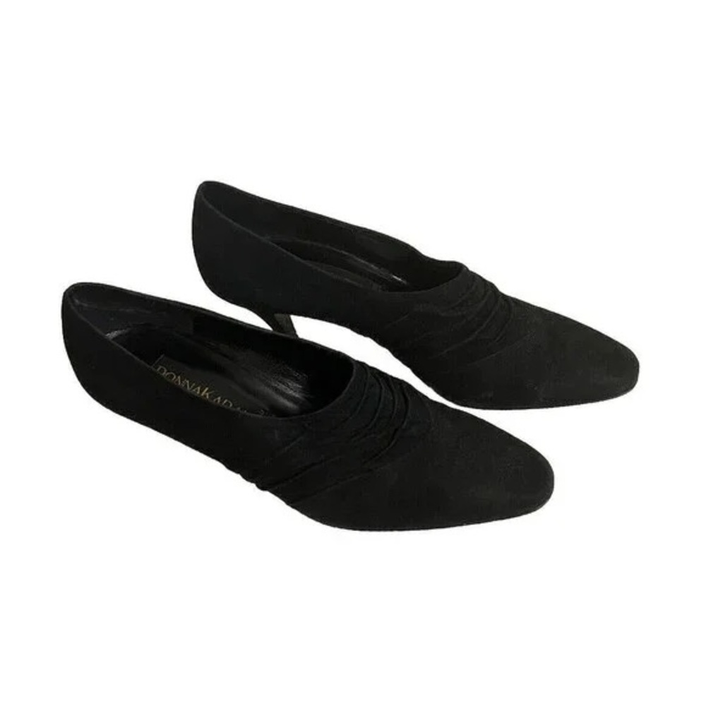 Donna Karan Elegant Black Suede Heels